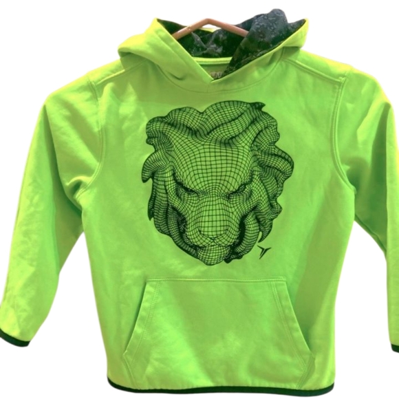 💫Old Navy Active Wear Go-Dry Boys Hoodie Long Sleeve w/animal Print - Picture 1 of 12